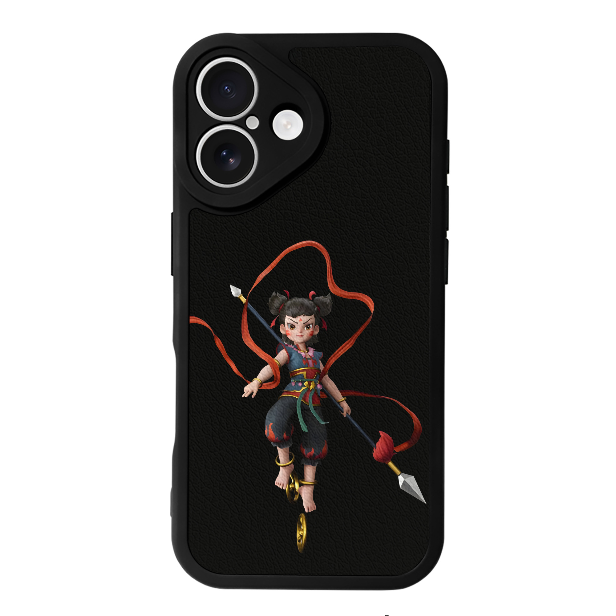 （画像用） Ne Zha 2 ナタ 魔童の大暴れ 【iPhone 16シリーズ対応】シリコンスマホケース（レザー調） 材質：シリコン